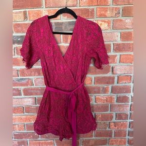 Maroon Romper